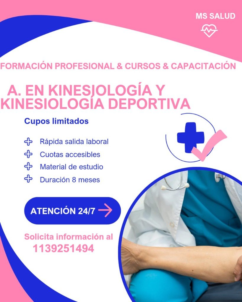 A. en kinesiología y kinesiología deportiva